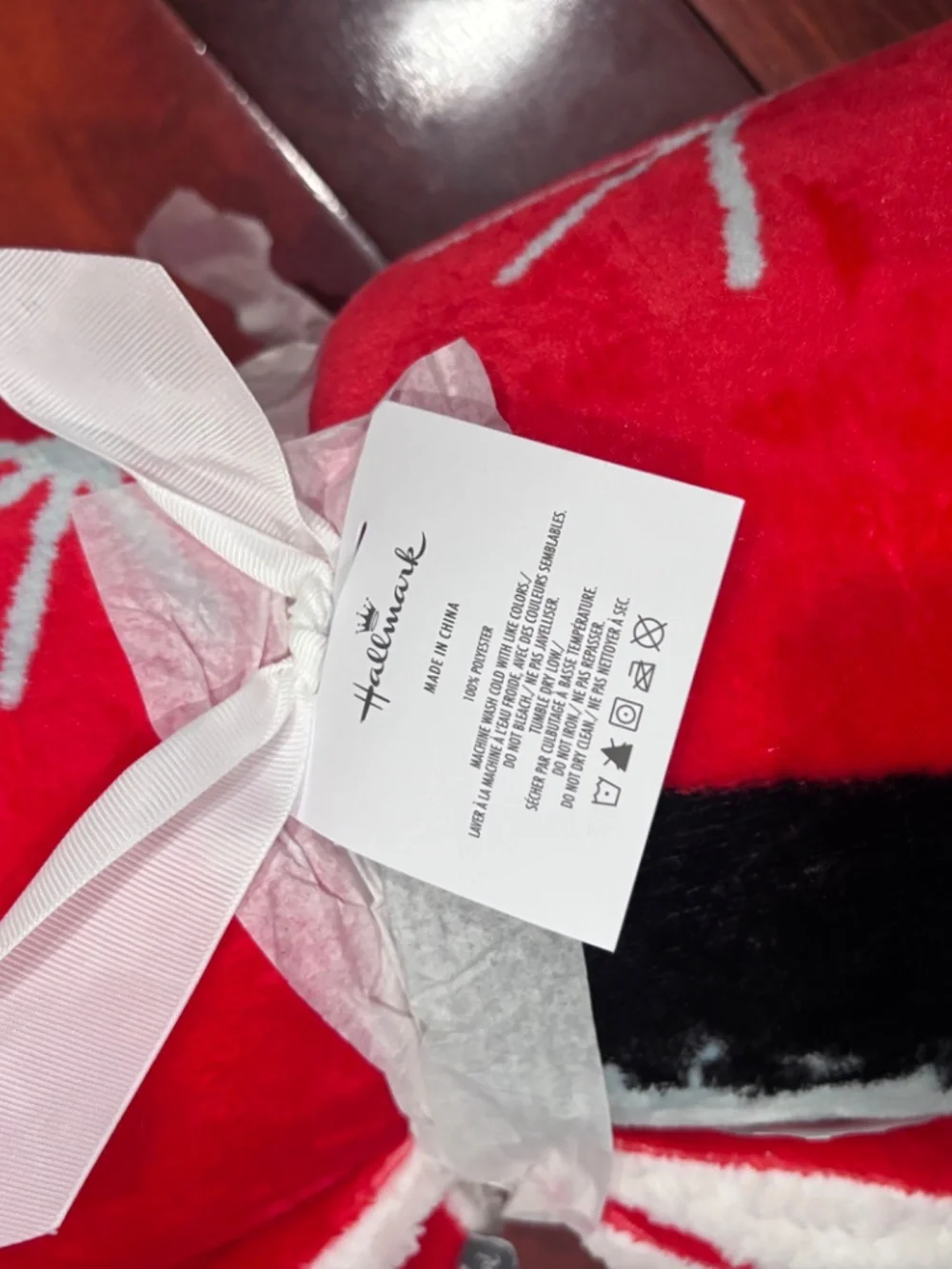 Hallmark 2024 Snowman Red Christmas Holiday Throw Blanket 50